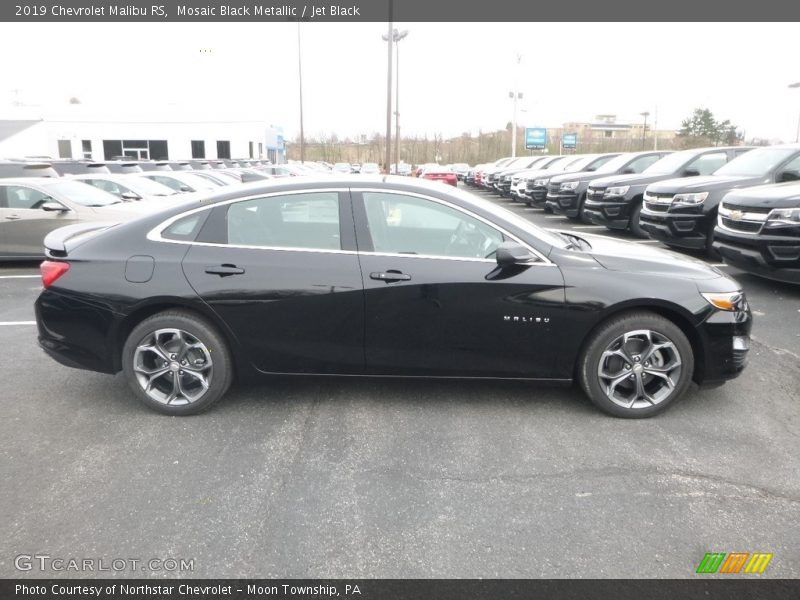 Mosaic Black Metallic / Jet Black 2019 Chevrolet Malibu RS