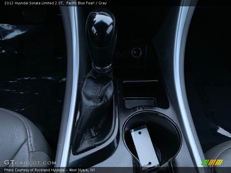 Pacific Blue Pearl / Gray 2012 Hyundai Sonata Limited 2.0T