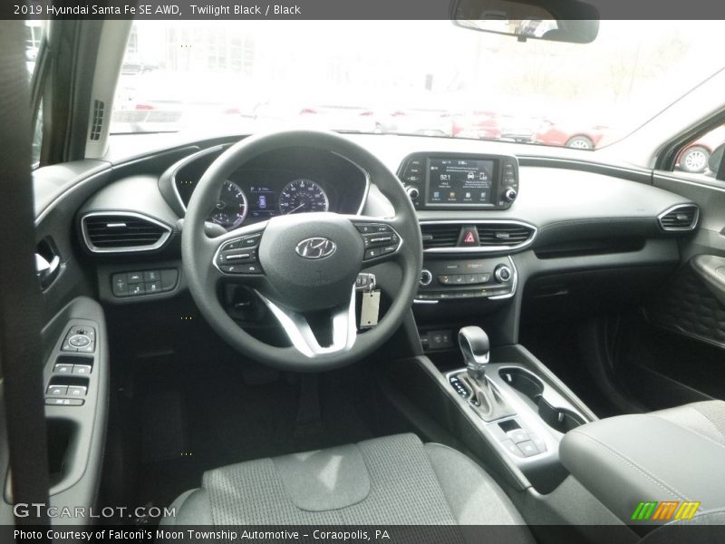 Twilight Black / Black 2019 Hyundai Santa Fe SE AWD