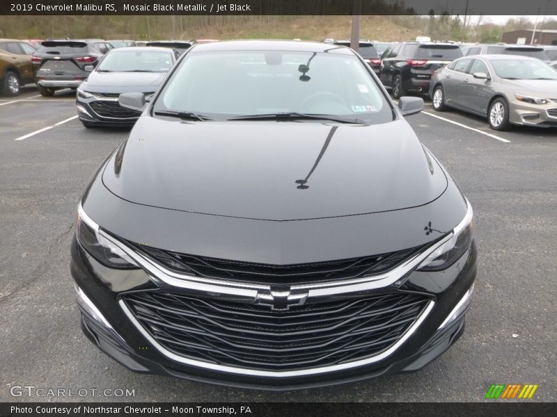 Mosaic Black Metallic / Jet Black 2019 Chevrolet Malibu RS