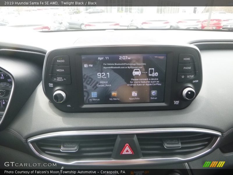 Twilight Black / Black 2019 Hyundai Santa Fe SE AWD