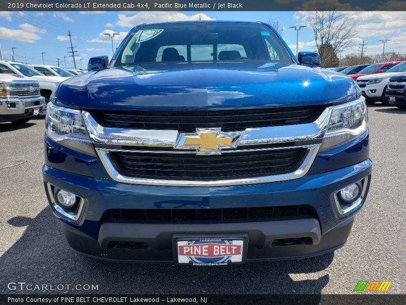 Pacific Blue Metallic / Jet Black 2019 Chevrolet Colorado LT Extended Cab 4x4