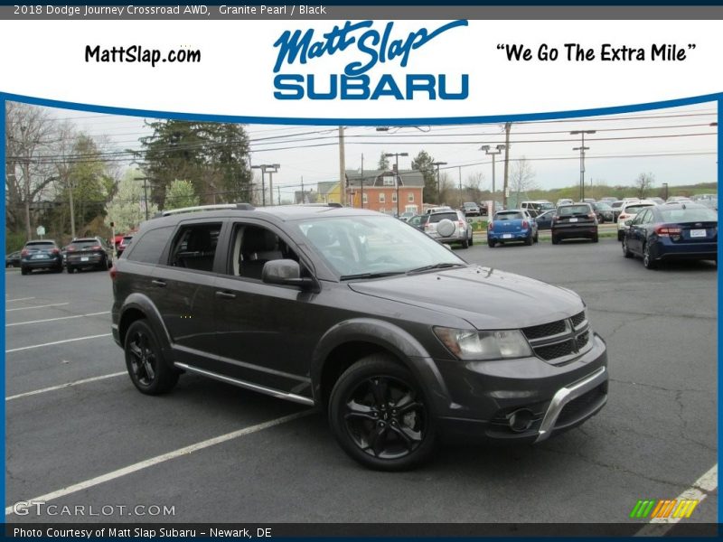 Granite Pearl / Black 2018 Dodge Journey Crossroad AWD