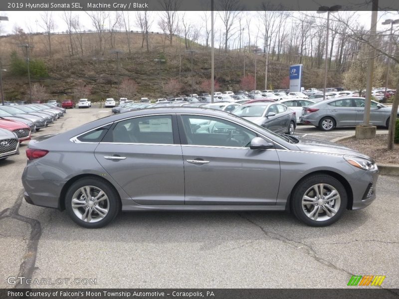 Machine Gray / Black 2019 Hyundai Sonata SEL