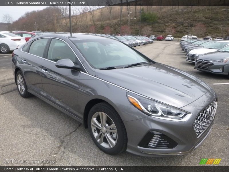 Machine Gray / Black 2019 Hyundai Sonata SEL