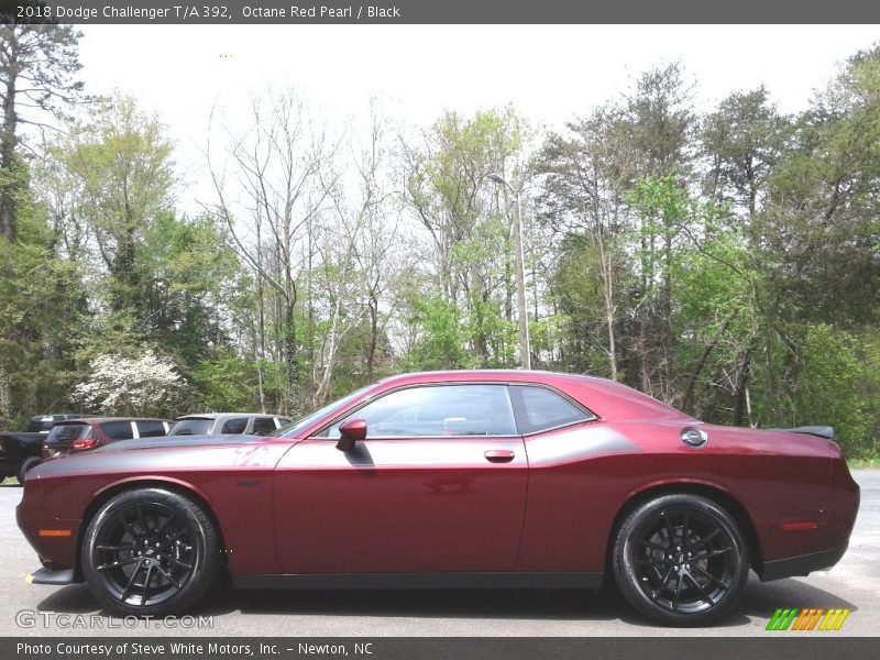 Octane Red Pearl / Black 2018 Dodge Challenger T/A 392
