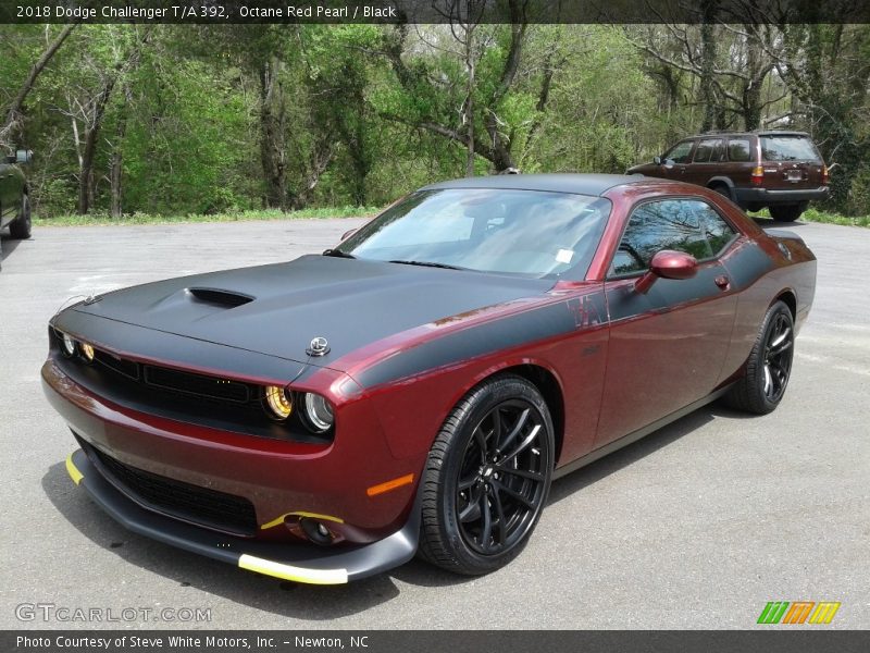 Octane Red Pearl / Black 2018 Dodge Challenger T/A 392