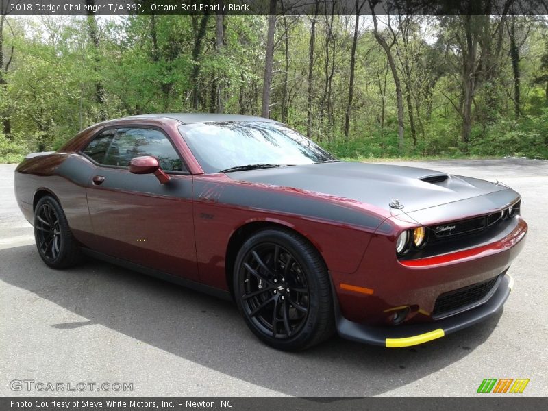 Octane Red Pearl / Black 2018 Dodge Challenger T/A 392