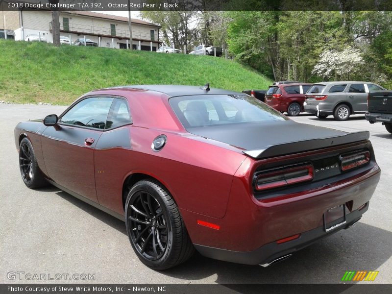 Octane Red Pearl / Black 2018 Dodge Challenger T/A 392