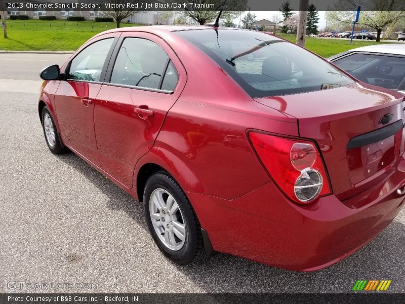 Victory Red / Jet Black/Dark Titanium 2013 Chevrolet Sonic LT Sedan
