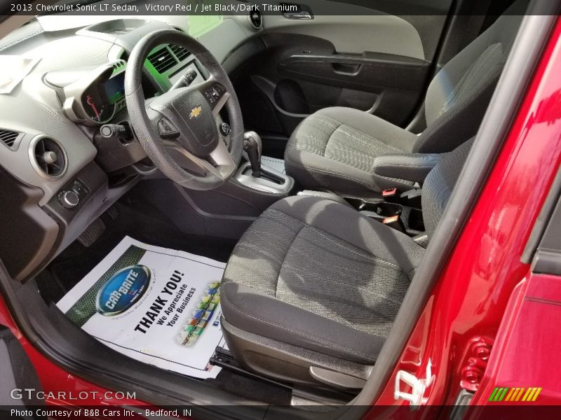 Victory Red / Jet Black/Dark Titanium 2013 Chevrolet Sonic LT Sedan
