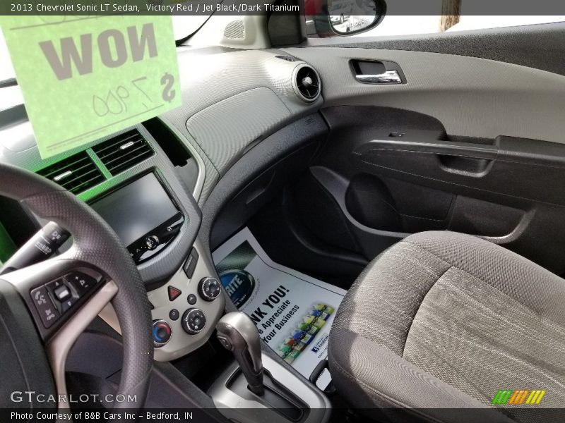 Victory Red / Jet Black/Dark Titanium 2013 Chevrolet Sonic LT Sedan