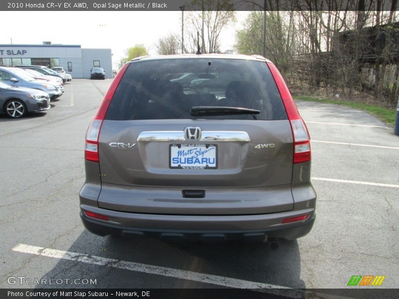 Opal Sage Metallic / Black 2010 Honda CR-V EX AWD