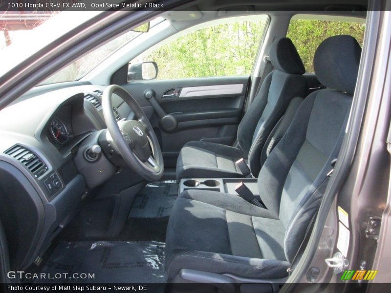 Opal Sage Metallic / Black 2010 Honda CR-V EX AWD
