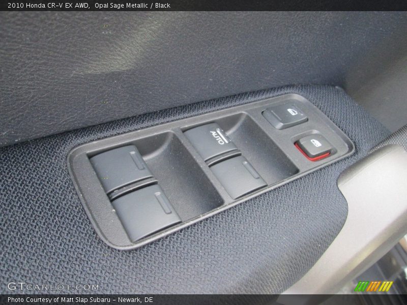 Opal Sage Metallic / Black 2010 Honda CR-V EX AWD