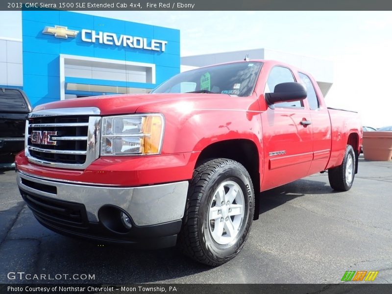 Fire Red / Ebony 2013 GMC Sierra 1500 SLE Extended Cab 4x4