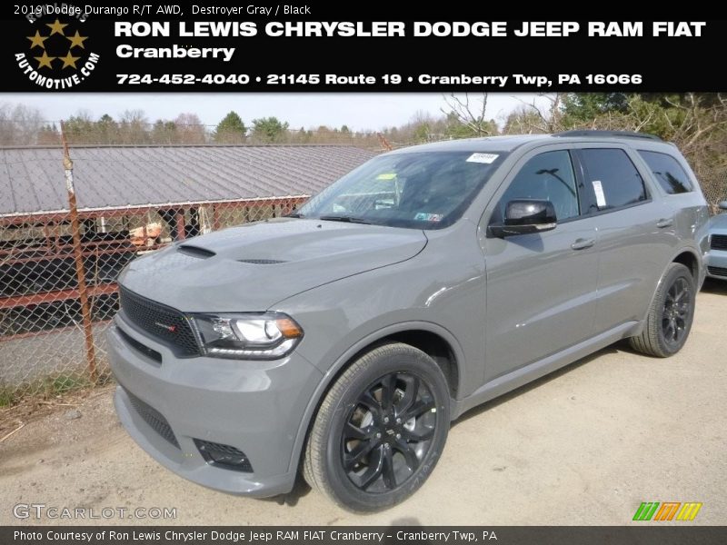 Destroyer Gray / Black 2019 Dodge Durango R/T AWD