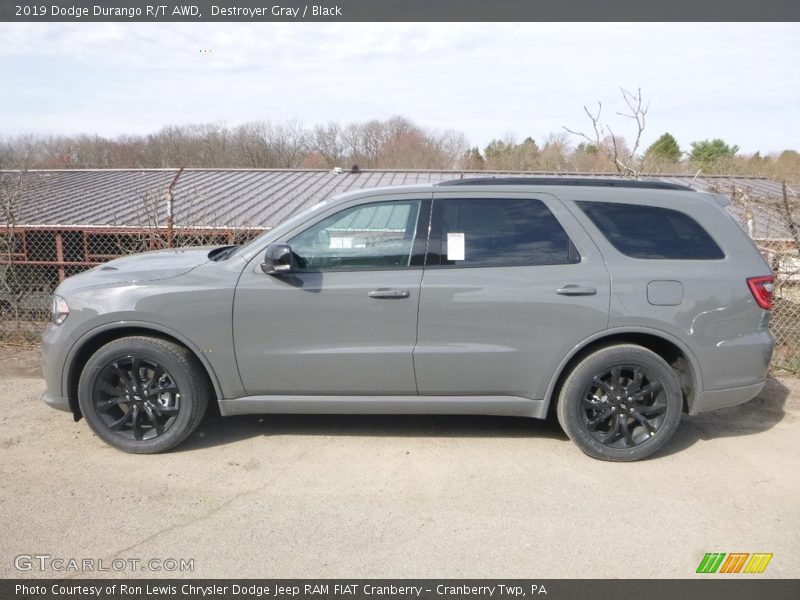 Destroyer Gray / Black 2019 Dodge Durango R/T AWD