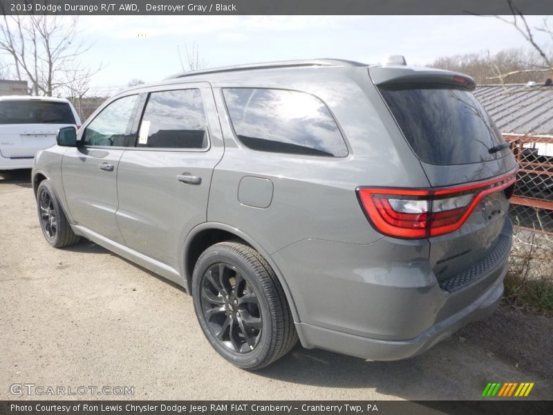 Destroyer Gray / Black 2019 Dodge Durango R/T AWD