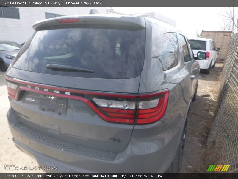 Destroyer Gray / Black 2019 Dodge Durango R/T AWD