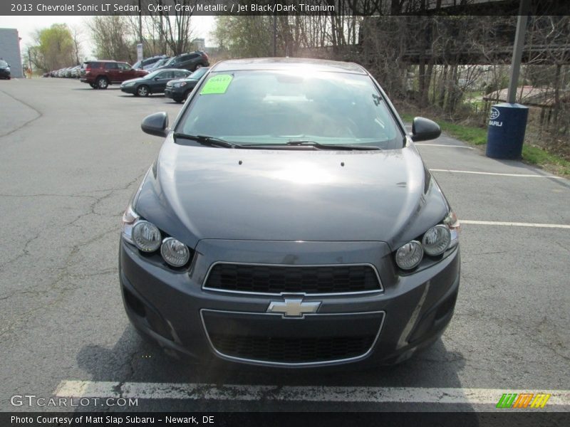 Cyber Gray Metallic / Jet Black/Dark Titanium 2013 Chevrolet Sonic LT Sedan