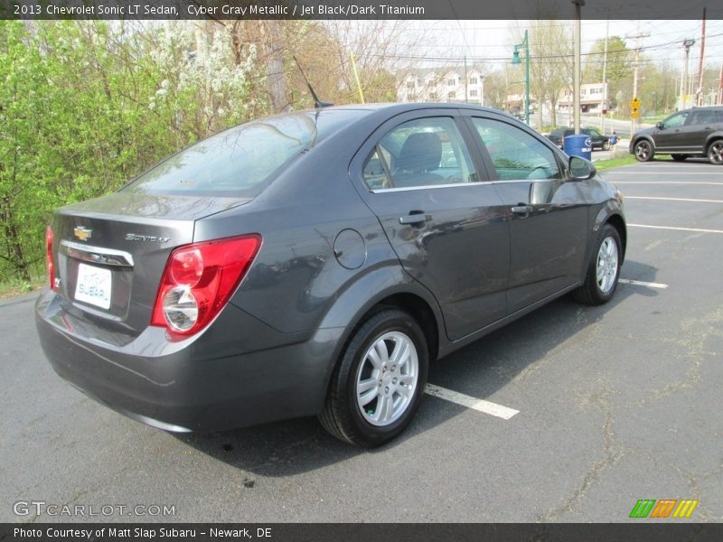 Cyber Gray Metallic / Jet Black/Dark Titanium 2013 Chevrolet Sonic LT Sedan