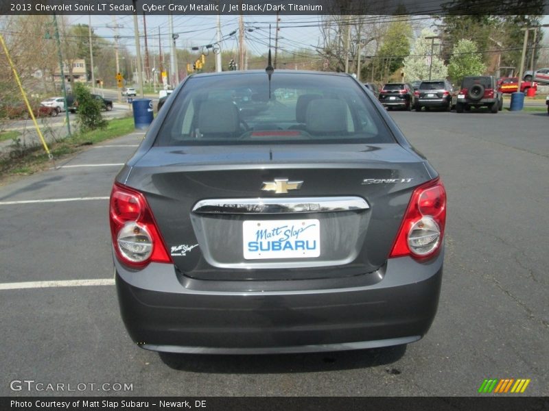 Cyber Gray Metallic / Jet Black/Dark Titanium 2013 Chevrolet Sonic LT Sedan