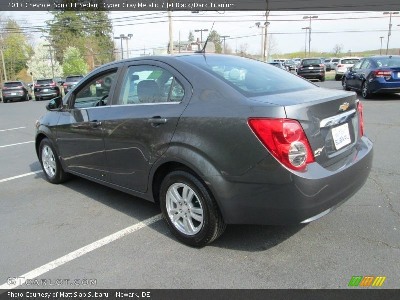 Cyber Gray Metallic / Jet Black/Dark Titanium 2013 Chevrolet Sonic LT Sedan