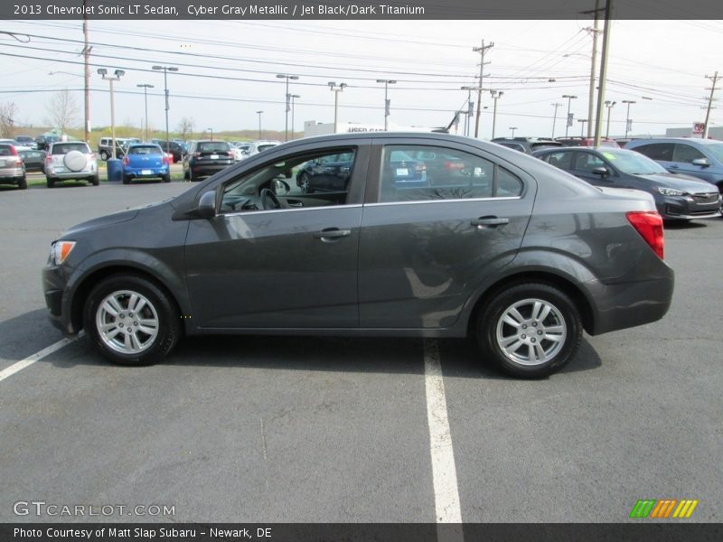 Cyber Gray Metallic / Jet Black/Dark Titanium 2013 Chevrolet Sonic LT Sedan