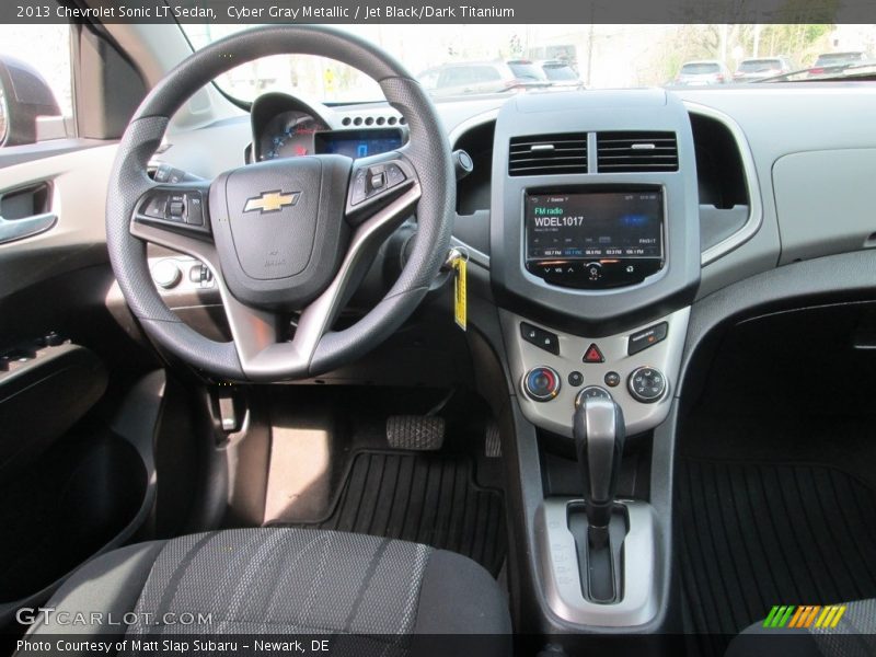 Cyber Gray Metallic / Jet Black/Dark Titanium 2013 Chevrolet Sonic LT Sedan