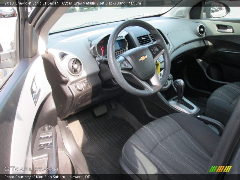 Cyber Gray Metallic / Jet Black/Dark Titanium 2013 Chevrolet Sonic LT Sedan