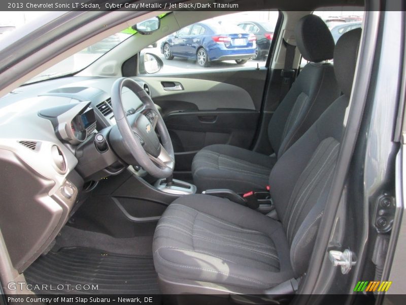 Cyber Gray Metallic / Jet Black/Dark Titanium 2013 Chevrolet Sonic LT Sedan