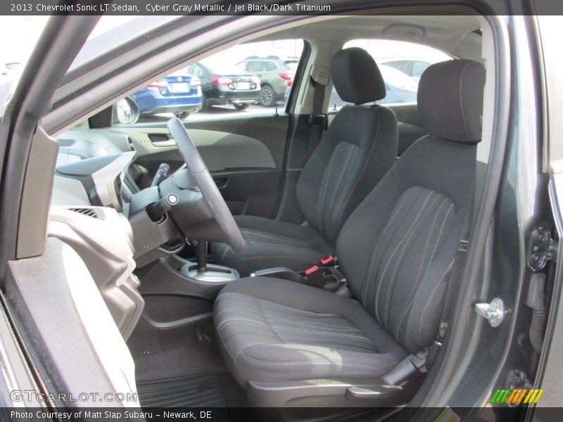 Cyber Gray Metallic / Jet Black/Dark Titanium 2013 Chevrolet Sonic LT Sedan