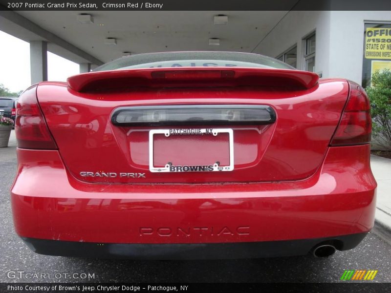 Crimson Red / Ebony 2007 Pontiac Grand Prix Sedan