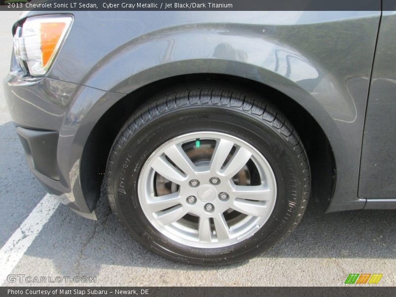 Cyber Gray Metallic / Jet Black/Dark Titanium 2013 Chevrolet Sonic LT Sedan