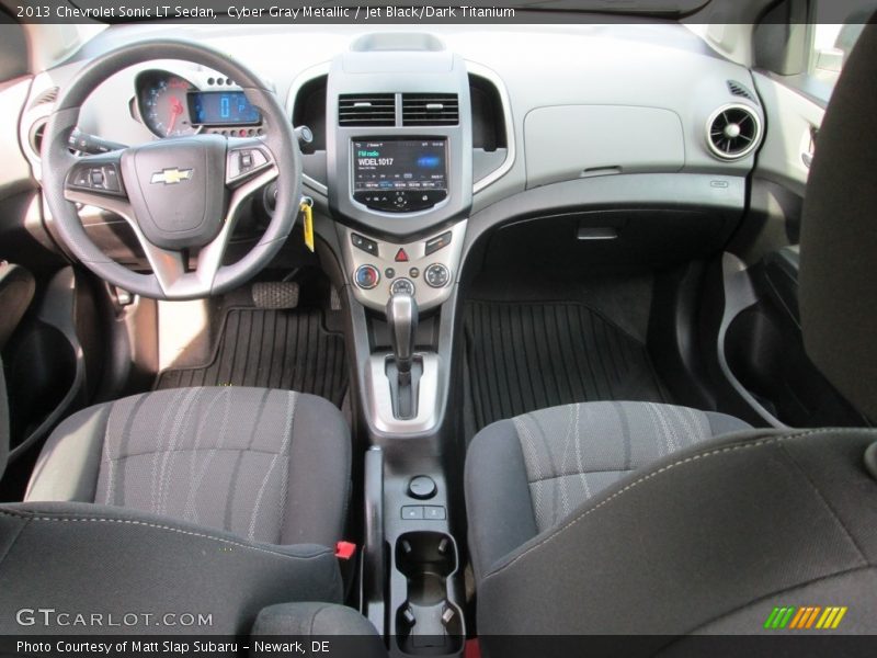 Cyber Gray Metallic / Jet Black/Dark Titanium 2013 Chevrolet Sonic LT Sedan