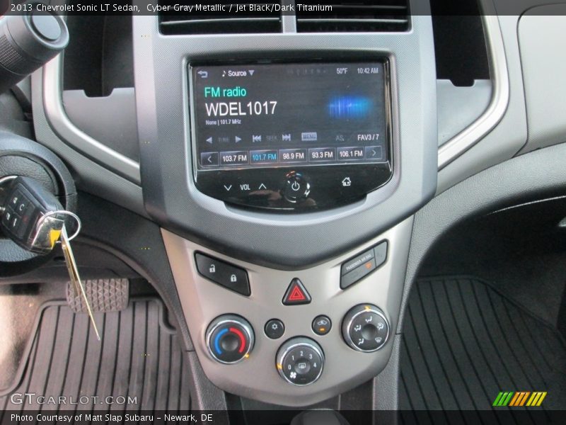 Cyber Gray Metallic / Jet Black/Dark Titanium 2013 Chevrolet Sonic LT Sedan