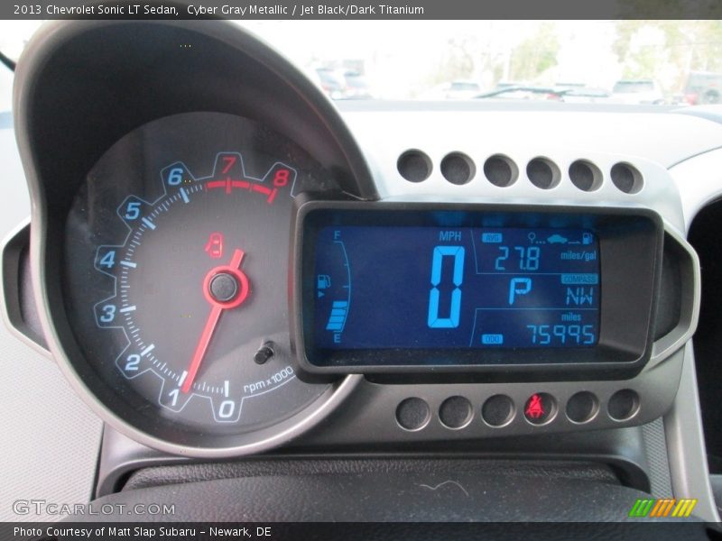 Cyber Gray Metallic / Jet Black/Dark Titanium 2013 Chevrolet Sonic LT Sedan