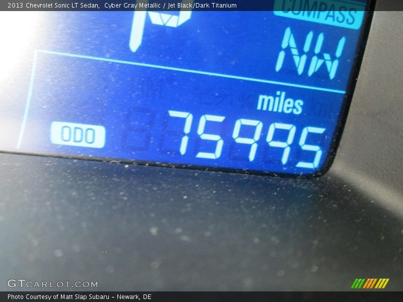 Cyber Gray Metallic / Jet Black/Dark Titanium 2013 Chevrolet Sonic LT Sedan