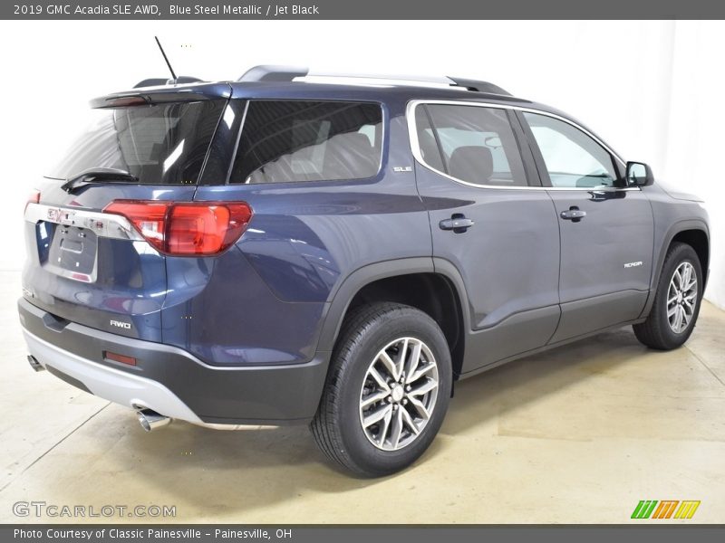Blue Steel Metallic / Jet Black 2019 GMC Acadia SLE AWD