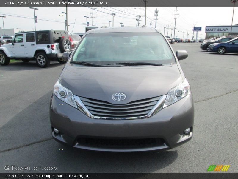 Predawn Gray Mica / Bisque 2014 Toyota Sienna XLE AWD