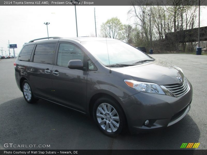 Predawn Gray Mica / Bisque 2014 Toyota Sienna XLE AWD
