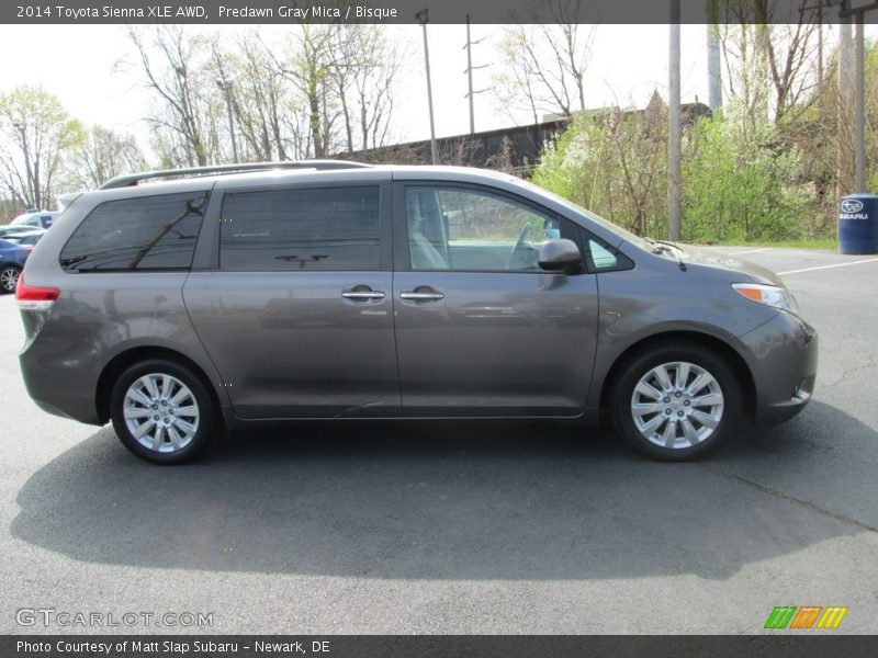 Predawn Gray Mica / Bisque 2014 Toyota Sienna XLE AWD