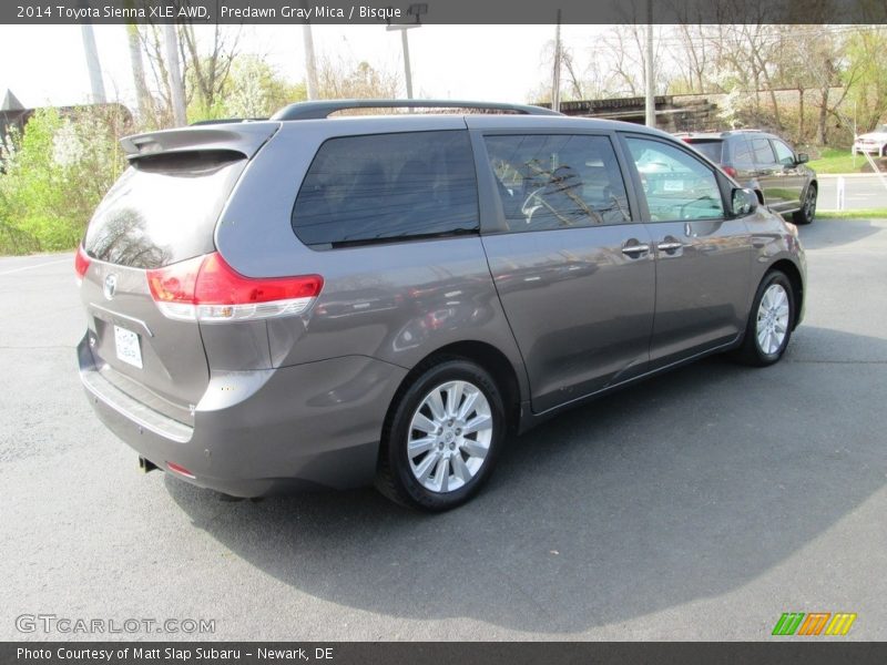 Predawn Gray Mica / Bisque 2014 Toyota Sienna XLE AWD