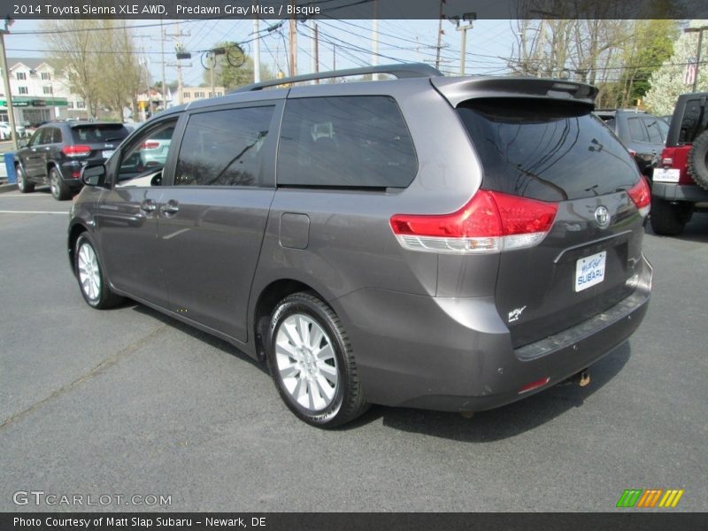 Predawn Gray Mica / Bisque 2014 Toyota Sienna XLE AWD