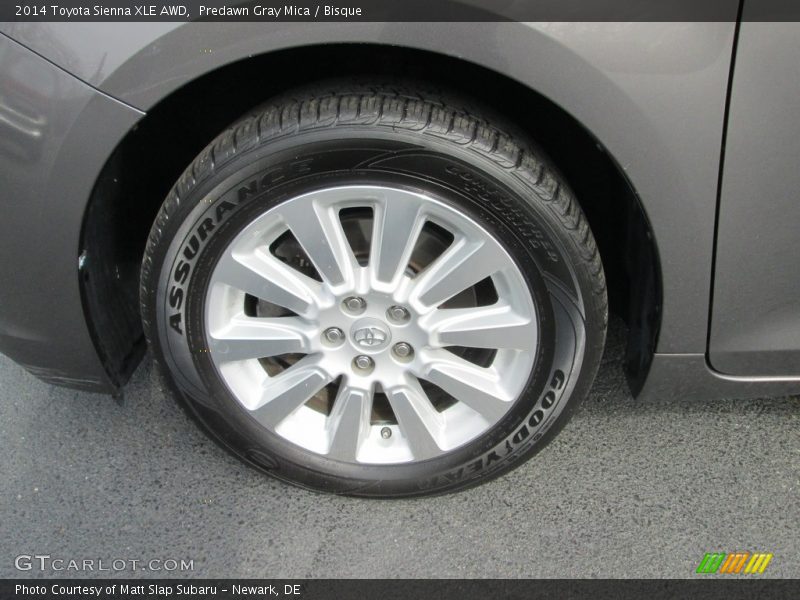 Predawn Gray Mica / Bisque 2014 Toyota Sienna XLE AWD