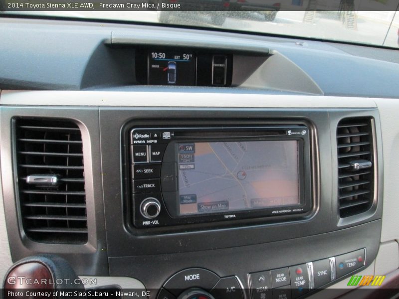 Predawn Gray Mica / Bisque 2014 Toyota Sienna XLE AWD
