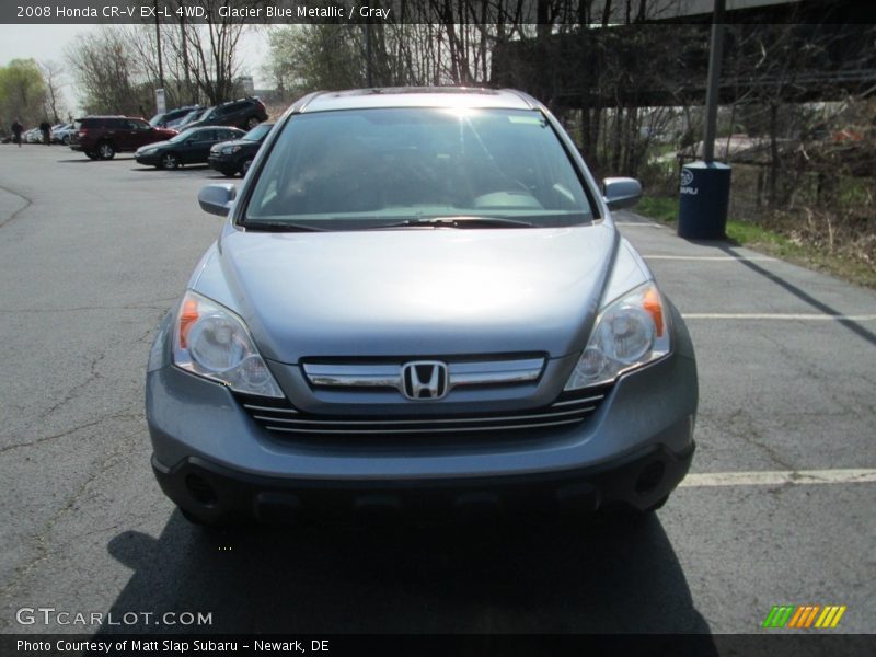 Glacier Blue Metallic / Gray 2008 Honda CR-V EX-L 4WD
