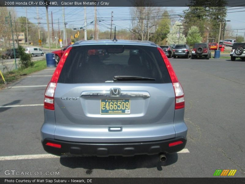 Glacier Blue Metallic / Gray 2008 Honda CR-V EX-L 4WD