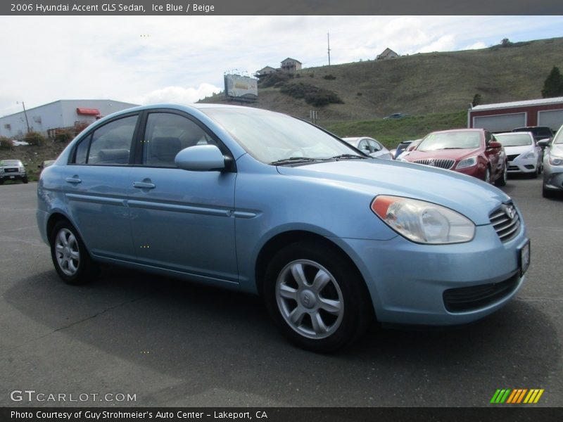 Ice Blue / Beige 2006 Hyundai Accent GLS Sedan